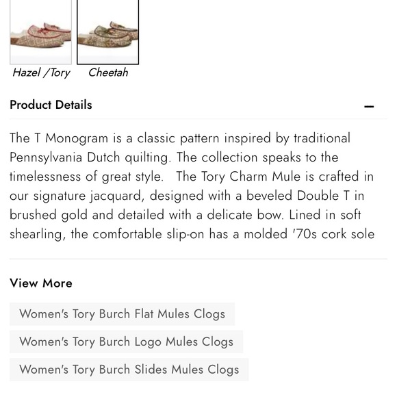 TORY BURCH T MONOGRAM SHEARLING CHARM MULES - Picture 9 of 9